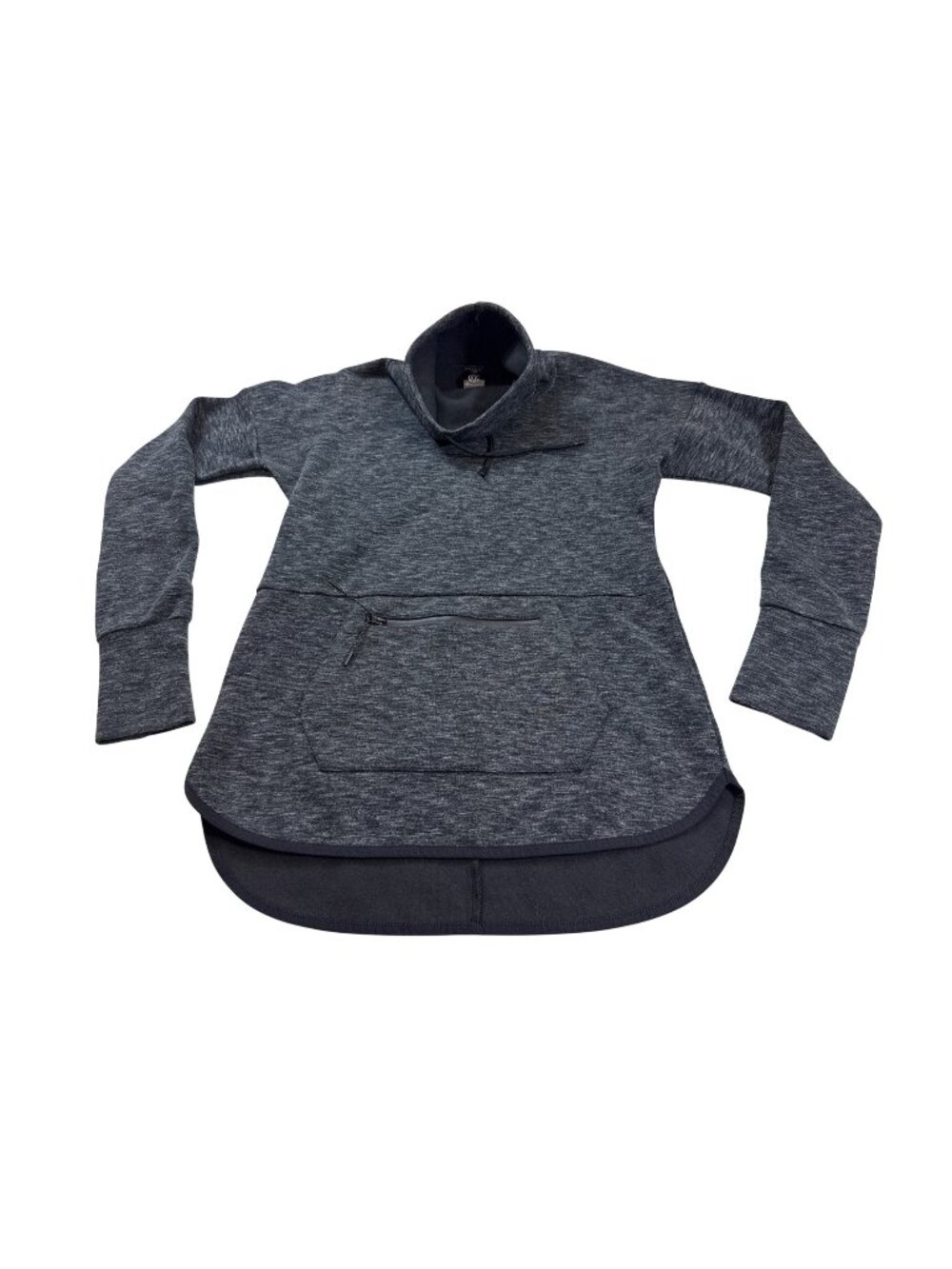 Champion S Heathered Gray Pullover Hoodie With Kangaroo Pocket (F434)
